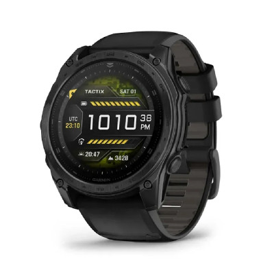 Смарт-годинник Garmin Tactix 8 (51 mm) AMOLED Ballistics Ultralight. Чорний