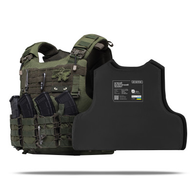 Бойовий бронежилет IBV-2 (Stanag 2920). Вага 3.7 кг. Збільшена площа захисту. Олива. S/M