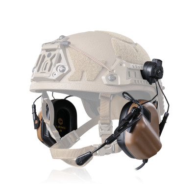 Активные наушники Earmor M32H MOD3 Helmet version. Койот