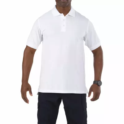 Футболка поло тактическая с коротким рукавом "5.11 Tactical Professional Polo - Short Sleeve" White