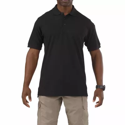 Футболка поло тактическая с коротким рукавом "5.11 Tactical UTILITY SHORT SLEEVE POLO" Black