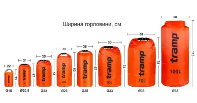Гермомішок Tramp PVC Diamond Ripstop 100л UTRA-210, помаранчевий 100 л