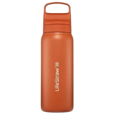 Пляшка-фільтр для води LifeStraw Go SS Filter Bottle, 700 мл, Kyoto Orange