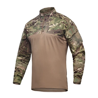 Тактическая рубашка Core Combat Shirt, длинный рукав, комбинированные материалы. Мультикам Тактическая рубашка Core Combat Shirt, длинный рукав, комбинированные материалы. Мультикам