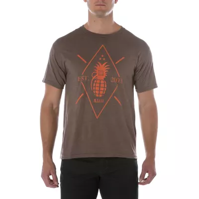 Футболка "5.11 Pineapple Grenade Tee" Brown Heather