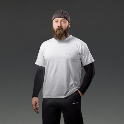 Футболка чоловіча For War White (білий). Матеріал Cotton/Elastane