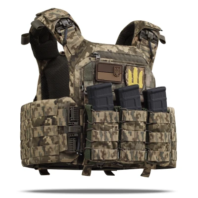 Збільшена плитоноска (PRO) під бронеплити 27х35 см. Піксель (мм-14) Збільшена плитоноска (PRO) під бронеплити 27х35 см. Піксель (мм-14)