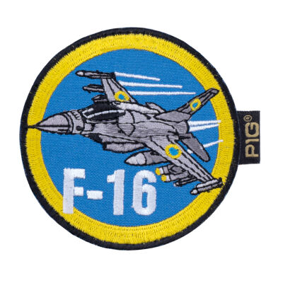 Нашивка на липучці "F-16" Multi