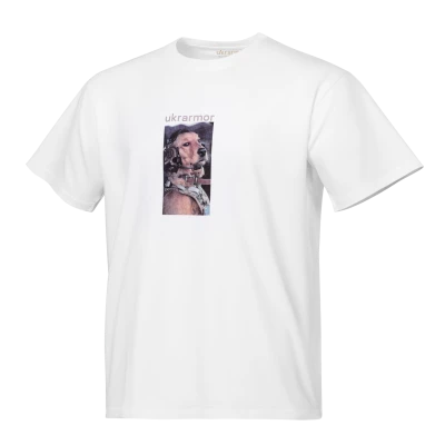Футболка Basic Military T-Shirt. Battle Pup. Cotton/Elastane. Білий