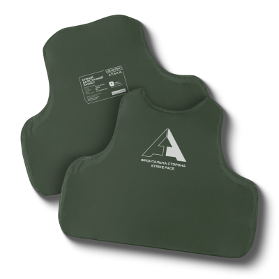 Баллистический пакет под бронежилет скрытого ношения 1-го класса. Перед и спина, 520х450 мм