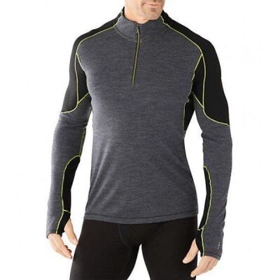 Термофутболка чоловіча Smartwool PhD Light 1/4 Zip, Charcoal