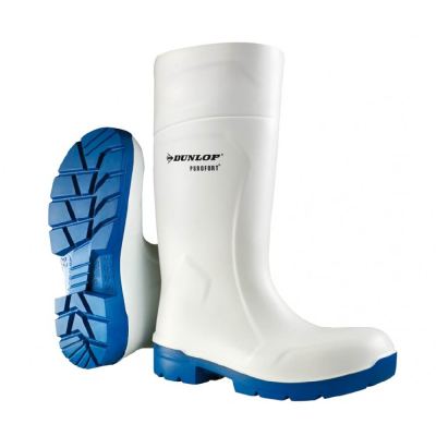 Чоботи гумові Dunlop MultiGrip FoodPro білі, підошва SRC, S4, Purofort -20°C