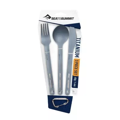 Набір столових приборів Sea to Summit Titanium Cutlery Set 3 – Сріблястий