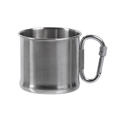 Кружка нержавеющая Sturm Mil-Tec® "Stainless Steel Karabiner Cup" (500 ml) Steel