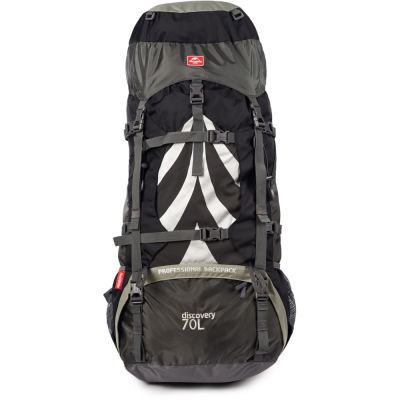 Рюкзак туристичний Naturehike NH70B070-B 70+5 л чорно-сірий