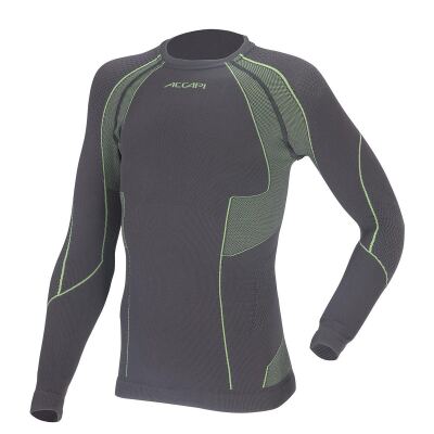 Термофутболка з довгим рукавом дитяча Accapi Polar Bear, Black/Lime
