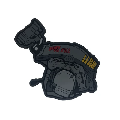 Патч (шеврон) «Born to kill» от А.Т.А.К.А. Мягкий ПВХ пластик. Черный Патч (шеврон) «Born to kill» от А.Т.А.К.А. Мягкий ПВХ пластик. Черный