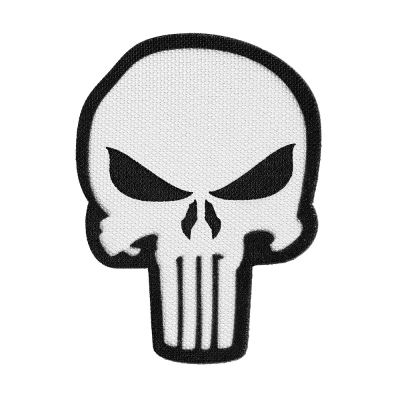 Патч Camotec Punisher (6*8) Білий