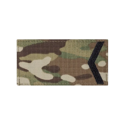 Погон ЗСУ старший солдат (чорна нитка, на липучці). Мультикам