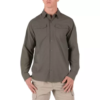 Рубашка тактическая с длинным рукавом "5.11 FREEDOM FLEX WOVEN SHIRT - LONG SLEEVE" RANGER GREEN