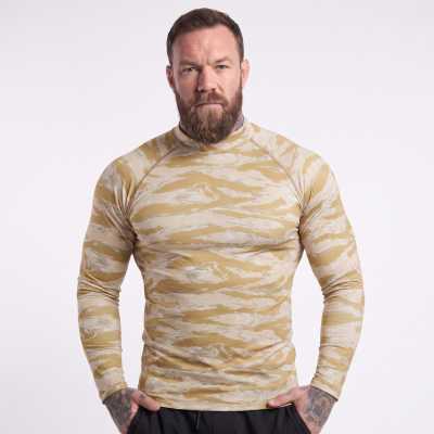 Рашгард тактичний Raptor Rashguard Tigerstripe Desert. Slim fit, polyester