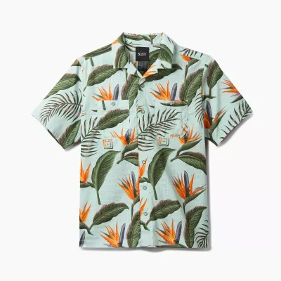 Сорочка тактична "5.11 Tactical® Adventure Print Short Sleeve Shirt" Light Aqua Knives of Paradise