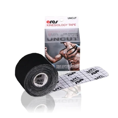 Кинезио тейп Ares Standart. Эластичная лента 5 см х 5 м. Чёрный Кинезио тейп Ares Standart. Эластичная лента 5 см х 5 м. Чёрный