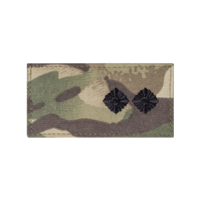 Погон ЗСУ лейтенант (чорна нитка, на липучці). Мультикам