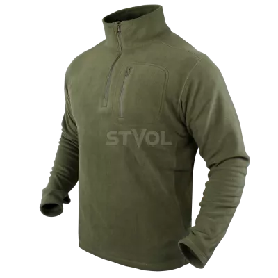 Кофта Condor Свитер флисовый Quarter Zip, розмір XL, Олива