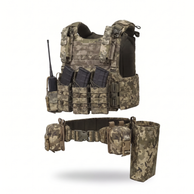 Комплект спорядження Full Contact Combat Kit (на базі IBV, під плити 25 × 30 / 27 × 35 см). Піксель (мм-14)