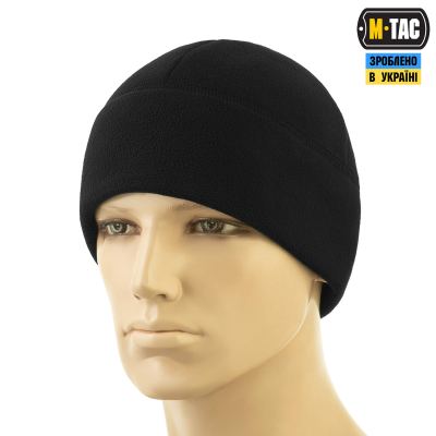 Шапка M-Tac Watch Cap Elite фліс (320г/м2) Чорна