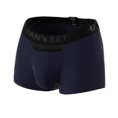 Труси чоловічі анатомічні з сіткою Men's Set Anatomic Classic Light Black Series. Темно-синій