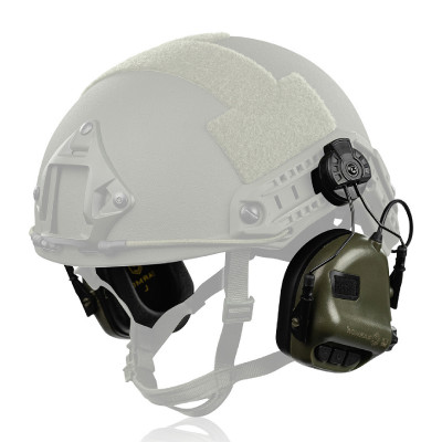 Активні навушники Earmor M31H (Helmet version) з кріпленням ARC rail. Олива