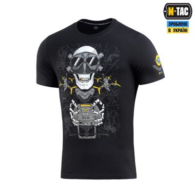 Футболка M-Tac Drohnenführer Чорна, black, чорний