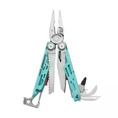 Мультитул Leatherman SIGNAL картонна коробка, Aqua Silver