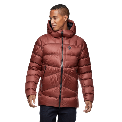 Мужской пуховик зимний парка Black Diamond M Vision Down Parka, Dark Crimson