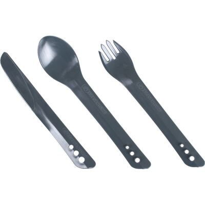 Вилка, ложка, чем Lifeventure Ellipse Cutlery, Графит