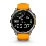Смарт-часы Garmin Fenix 8, Amoled, Sapphire, Titanium из Spark Orange/Graphite 46 мм. Оранжевый 5 Смарт-часы Garmin Fenix 8, Amoled, Sapphire, Titanium из Spark Orange/Graphite 46 мм. Оранжевый 5