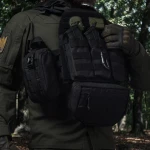 Сумка-напашник стандартная. Материал Cordura 1000. Черная 3 Сумка-напашник стандартная. Материал Cordura 1000. Черная 3