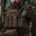 Боковой правосторонний эластичный подсумок для магазинов АК/AR и турникетов открытого типа с креплением на липучке. Койот 4 Боковой правосторонний эластичный подсумок для магазинов АК/AR и турникетов открытого типа с креплением на липучке. Койот 4