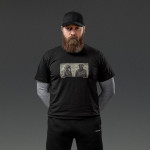 Футболка чоловіча Basic Military. Gasmask Grins. Cottone/Elastane, чорний 5