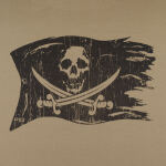 Футболка з малюнком "Jolly Roger" Tan 499 3 Футболка з малюнком "Jolly Roger" Tan 499 3