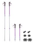 Трекинговые телескопические палки Pinguin Ascent FL Cork, 63-135 см, Violet
