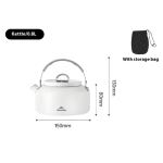 Czajnik z ceramiki antyprzywierającej Naturehike CNK2450CF013 0,8 l, biały 5