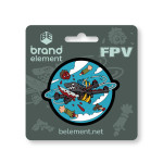 Патч (шеврон) «FPV» Brand Element. М’який ПВХ пластик. Синій 4