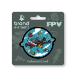 Патч (шеврон) «FPV» Brand Element. Мягкий ПВХ пластик. Синий 4