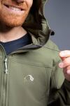 Трекінгова чоловіча куртка Soft Shell Tatonka Cesi M's Hooded Jacket, Olive 3 Трекінгова чоловіча куртка Soft Shell Tatonka Cesi M's Hooded Jacket, Olive 3