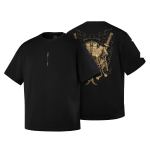 Футболка M-Tac Золота Samurai Oversize Чорна, black, чорний