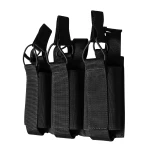 Тройной эластичный подсумок для магазинов АК/АR открытого типа с креплением MOLLE. Черный Тройной эластичный подсумок для магазинов АК/АR открытого типа с креплением MOLLE. Черный