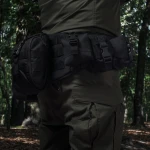 Комплект Modular Battle Belt S/M 1-го класса защиты. Тактический пояс с обвесами. Черный 4